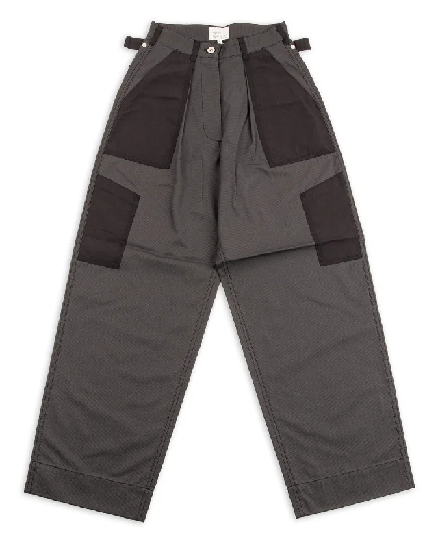 Marine Pants - Black Classic Bootcut Trousers
