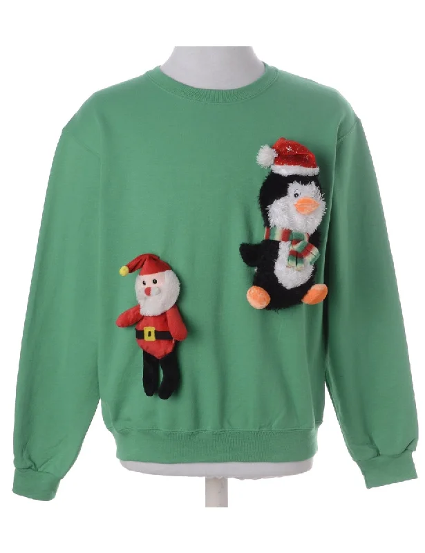 Label Novelty Christmas Sweatshirt