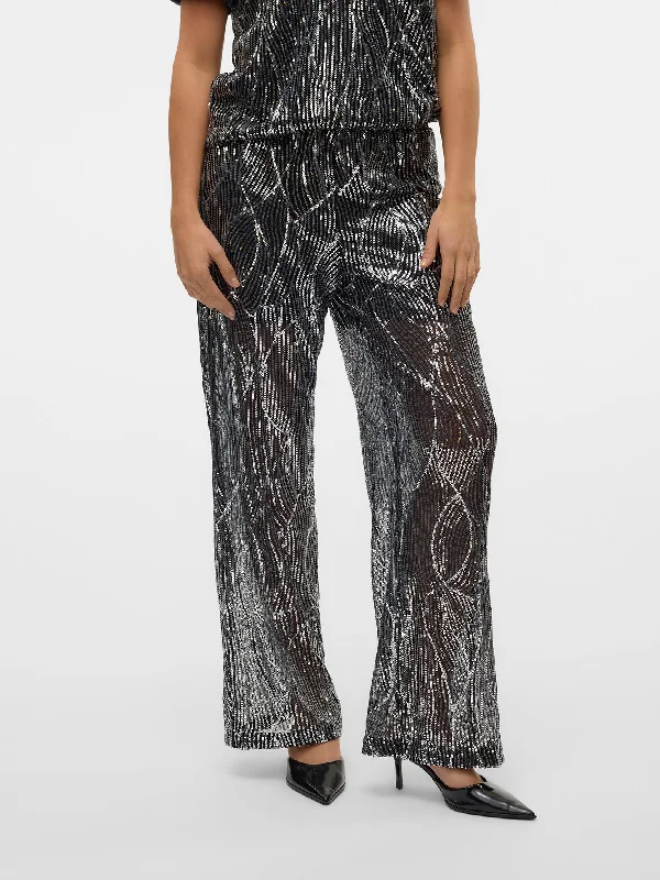 Γυναικείο παντελόνι παγιέτα VMELLEN HW WIDE PANT JRS 10319016 | 10319016 Comfortable Pleated Pants Γυναικείο παντελόνι παγιέτα VMELLEN HW WIDE PANT JRS 10319016 | 10319016 Comfortable Pleated Pants