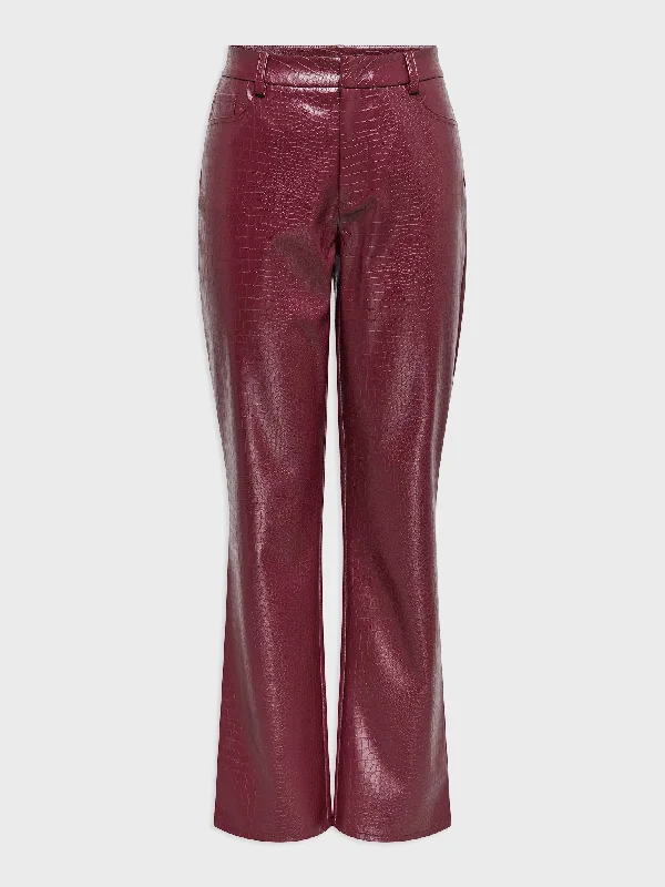 Γυναικείο παντελόνι δερματίνη ONLKARA FAUX LEATHER SNAKE PANT OTW 15348569 | 15348569 Formal Slim Pants Γυναικείο παντελόνι δερματίνη ONLKARA FAUX LEATHER SNAKE PANT OTW 15348569 | 15348569 Formal Slim Pants