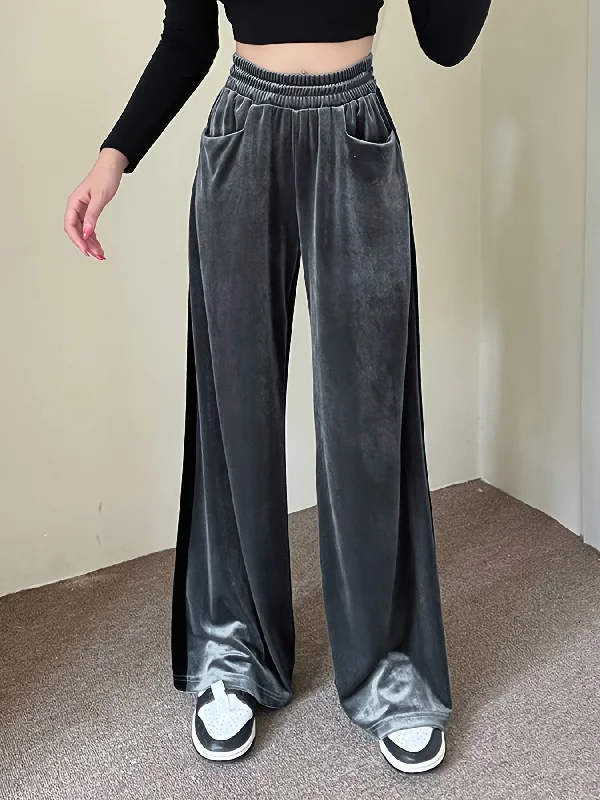 Loose Straight Color Block Casual Pocket High Waist Wide Leg Fashion Comfy Slim Pants Casual Drawstring Pants Loose Straight Color Block Casual Pocket High Waist Wide Leg Fashion Comfy Slim Pants Casual Drawstring Pants