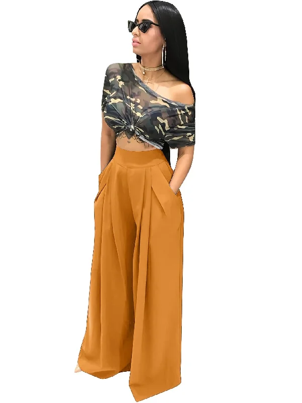 Loose Straight Flare Casual Pocket High Waist Solid Wide Leg Fashion Comfy Pants Comfy Athletic Pants Loose Straight Flare Casual Pocket High Waist Solid Wide Leg Fashion Comfy Pants Comfy Athletic Pants