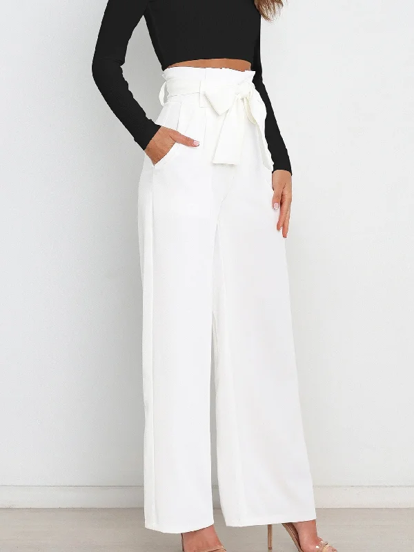 Casual Solid Pocket Long Length Fashion Loose Straight Wide Leg Pants Modern Skinny Pants Casual Solid Pocket Long Length Fashion Loose Straight Wide Leg Pants Modern Skinny Pants