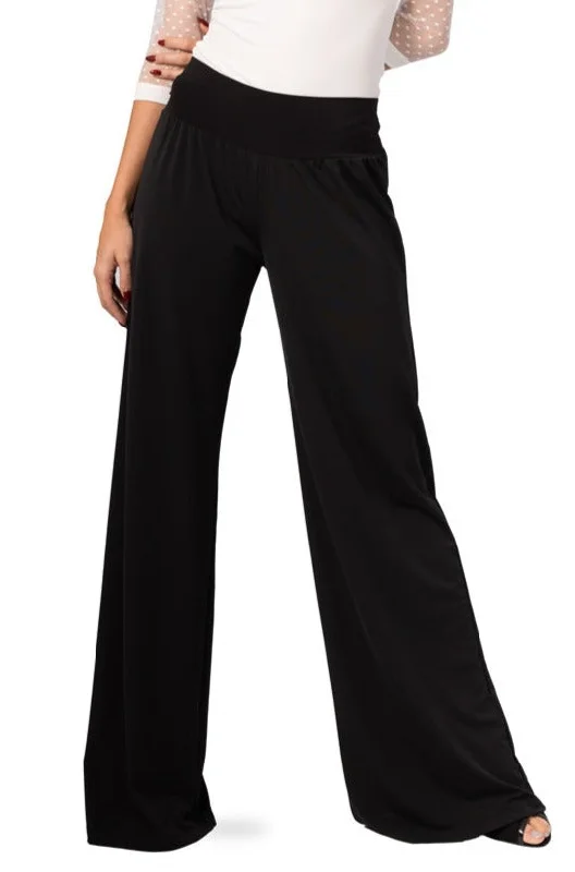 Casual Wide Leg Pants Chic Checkered Pants