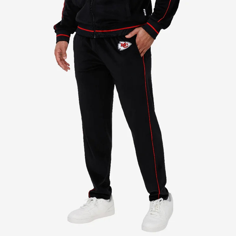 Kansas City Chiefs Black Velour Pants