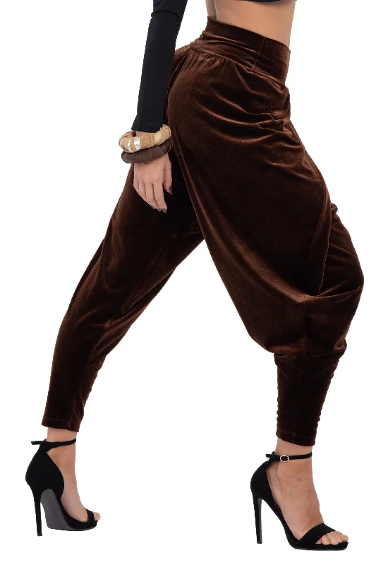 Velvet Harem Style Wrap Tango Pants Relaxed Linen Pants