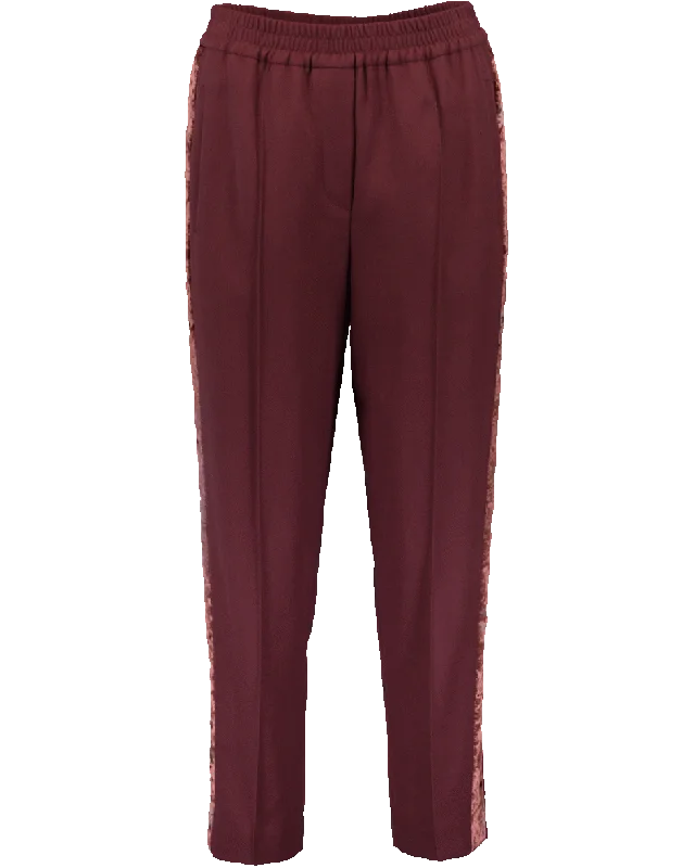 Pull On Crepe Pant Fashionable Jogger Pants