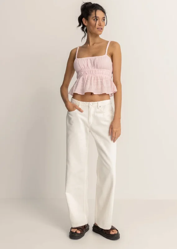 Lula Low Rise Pant - Cream