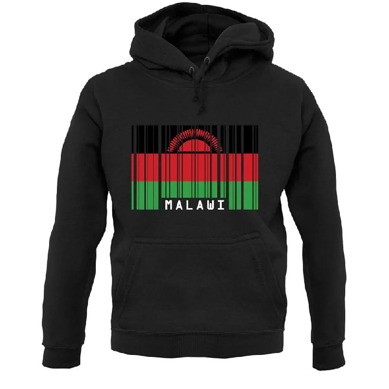 Malawi Barcode Style Flag Unisex Hoodie