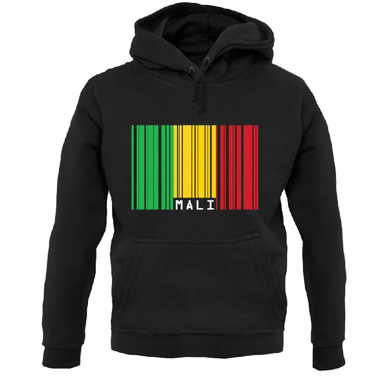 Mali Barcode Style Flag Unisex Hoodie