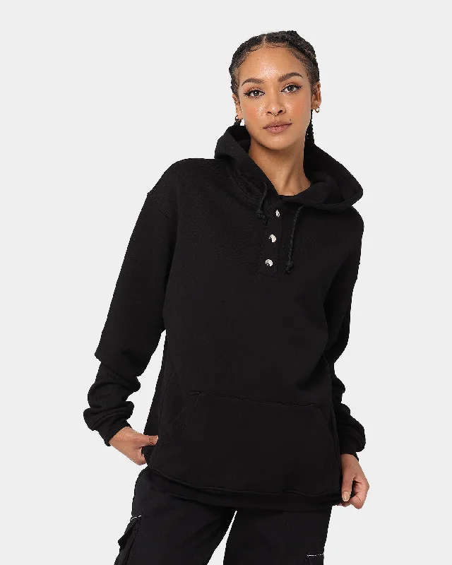 XXIII Snap Button Hoodie Black