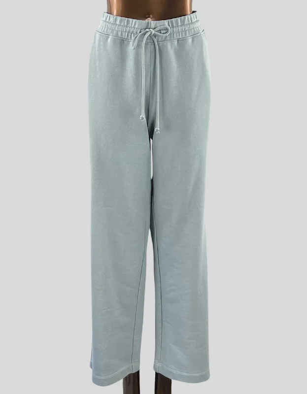 VINCE cropped French cotton-terry track pants - Medium Elegant Palazzo Trousers