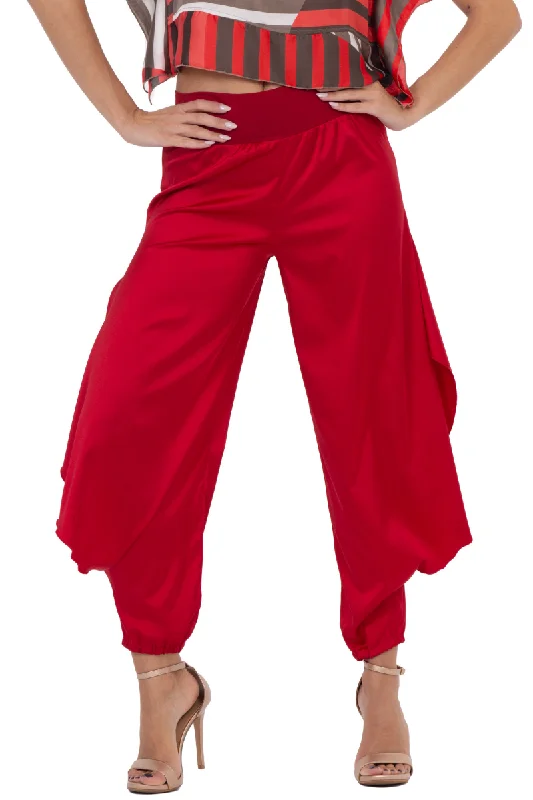 Satin Tango Pants with Slits