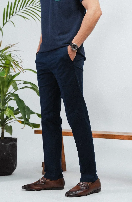 Wrinkle Free Pant - Navy Blue