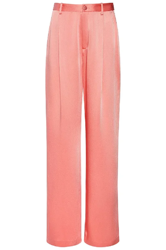 Relaxed Pleated Pant - Flamingo Comfortable Cargo Pants