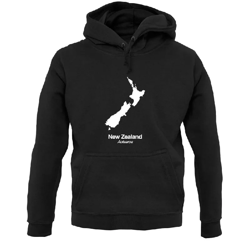 New Zealand Silhouette Unisex Hoodie