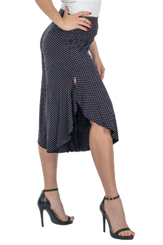 Polka Dot Tango Capri Pants Formal Wide-Leg Pants