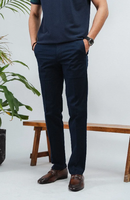 Wrinkle Free Pant - Navy Blue