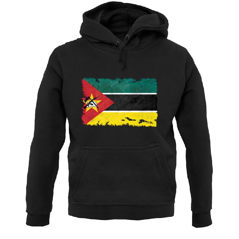 Mozambique Grunge Style Flag Unisex Hoodie