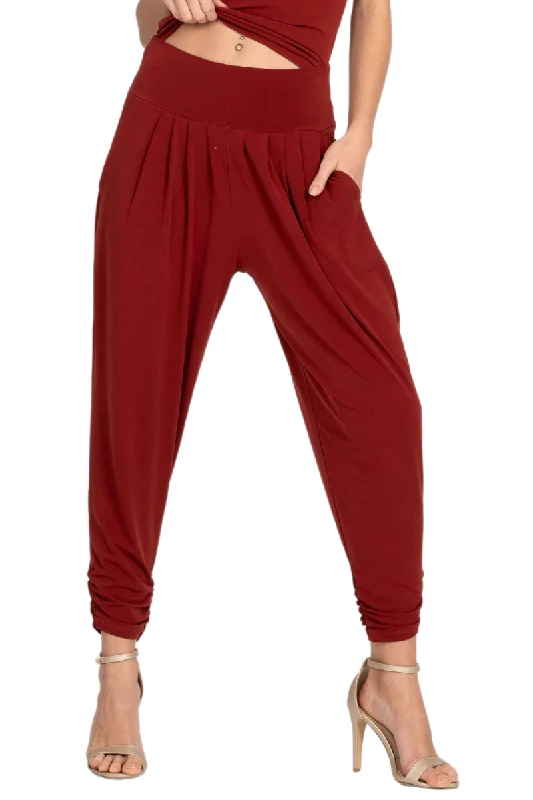 Harem Style Tango Pants with Pleated Front