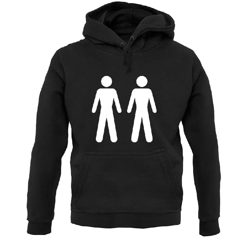 Men Men Toilet Sign Unisex Hoodie