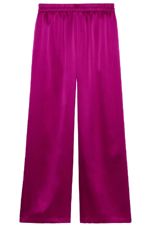 Denver Silk Pants Slim-Fit Leggings