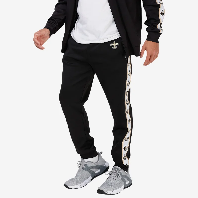 New Orleans Saints Stripe Logo Track Pants