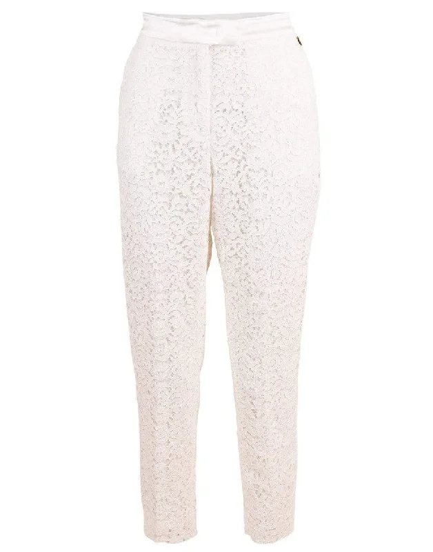 Lace Cropped Pant Elegant Dress Pants