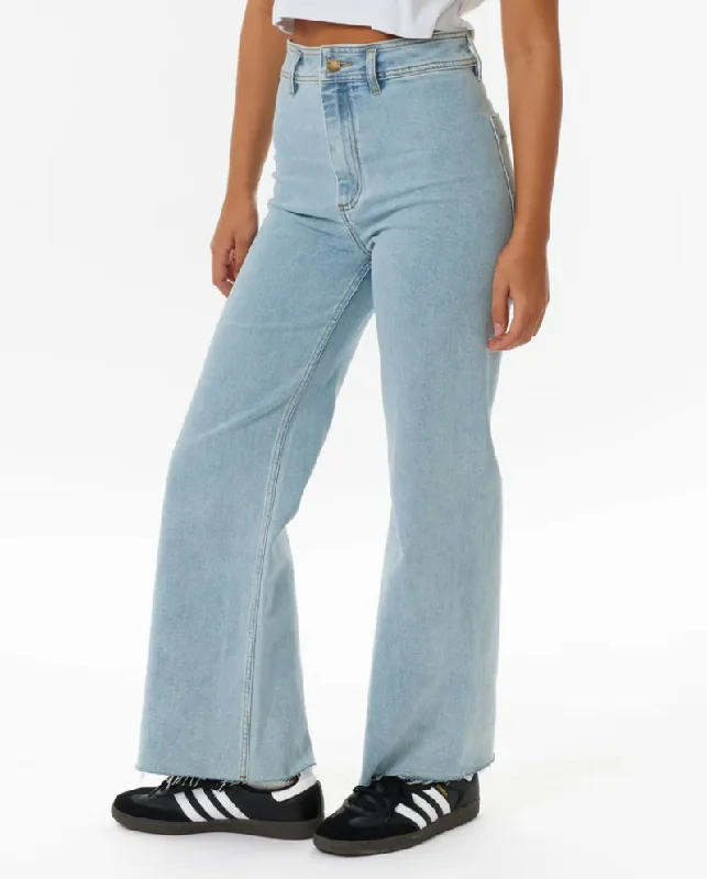 Holiday Denim Pant- Light Blue Elegant Wool Trousers