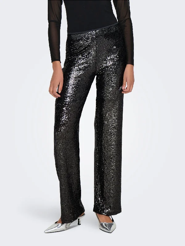 Γυναικείο παντελόνι παγιέτα ONLSTEO LIFE HW STR SEQUIN PANT TLR 15331740 | 15331740 Stylish Casual Pants Γυναικείο παντελόνι παγιέτα ONLSTEO LIFE HW STR SEQUIN PANT TLR 15331740 | 15331740 Stylish Casual Pants