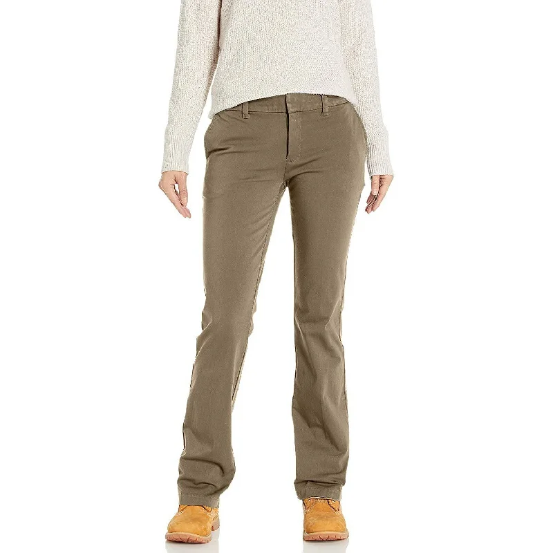 Dickies Women's Perfect Shape Bootcut Twill Pant Casual Skinny Fit Pants
