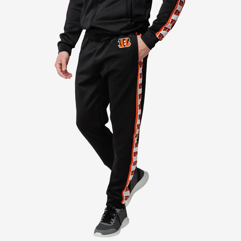 Cincinnati Bengals Stripe Logo Track Pants