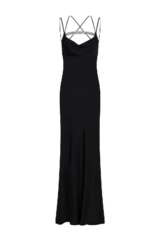 BLACK VENUS MAXI DRESS Elegant Lace Maxi Dress