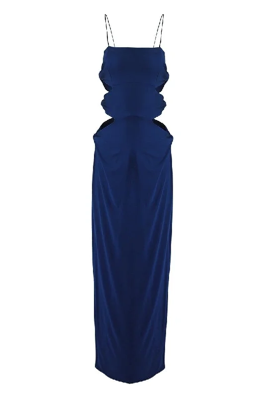 MADAMA NAVY CUT-OUT MAXI DRESS