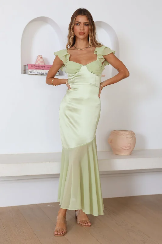 Pretty Wishes Maxi Dress Green