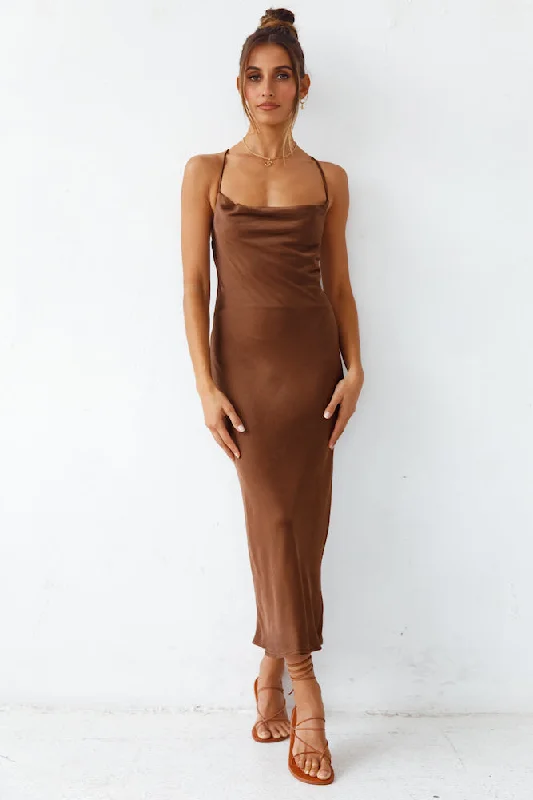 Sanctuary Maxi Dress Brown