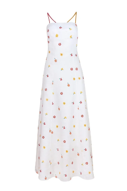 TOMATE CHERRY RAINBOW MAXI DRESS Elegant Lace Maxi Dress