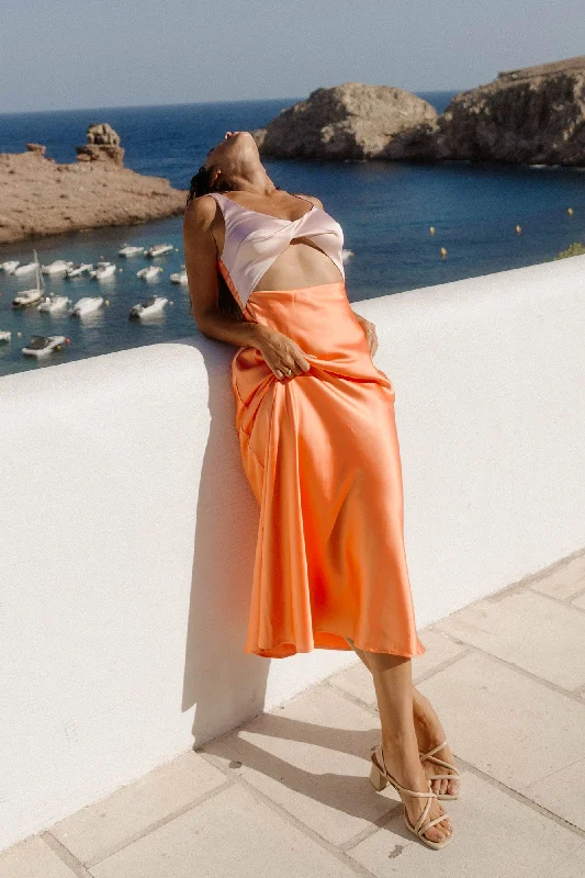 When You Breathe Maxi Dress Orange