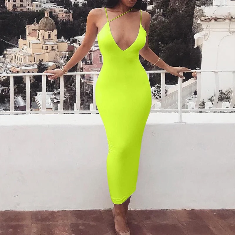 Women Ladies Solid Sexy Skinny Slim Bodycon Sleeveless Hollow Out Summer Clubwear Party Long Maxi Dress Trendy Floral Print Maxi Dress