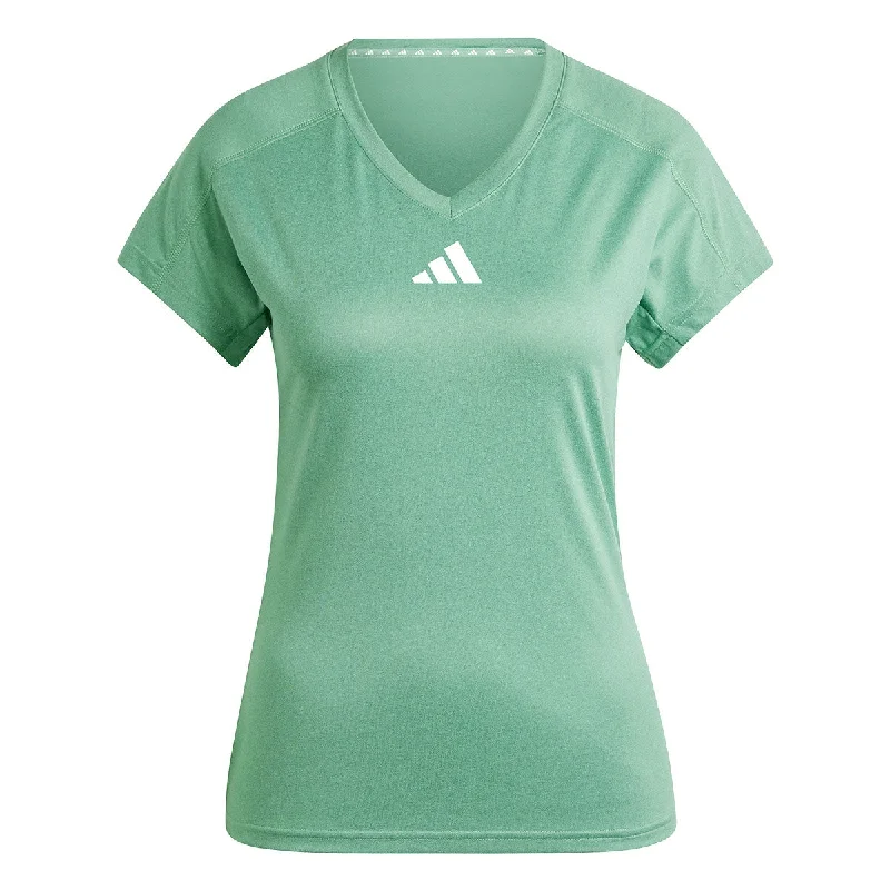 adidas Aeroready Essentials Minimal Branding Tee - Womens - Preloved Green