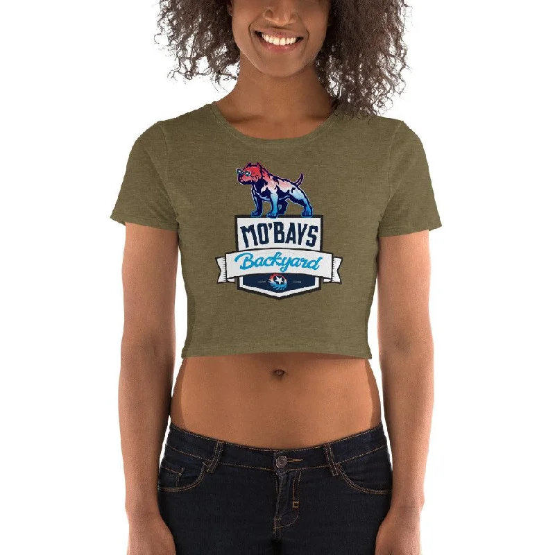 Banner Women’s Crop Tee Seamless Knitted Crochet