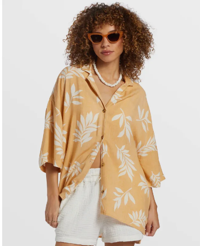 Beach Side Oversized Short Sleeve Shirt