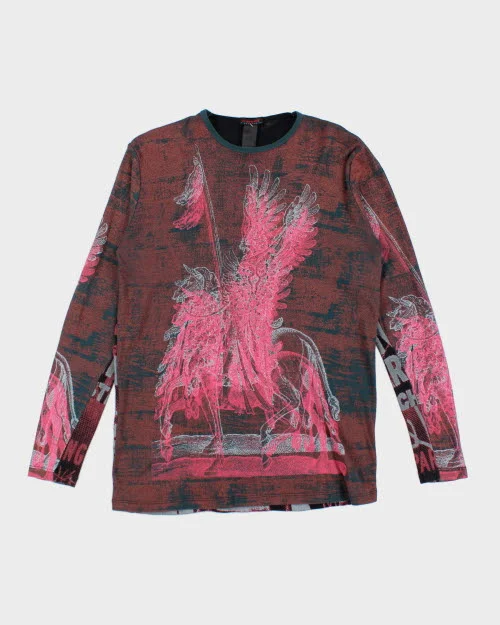 Custo Barcelona All-over Print T-shirt - L Fleece Nylon Spandex