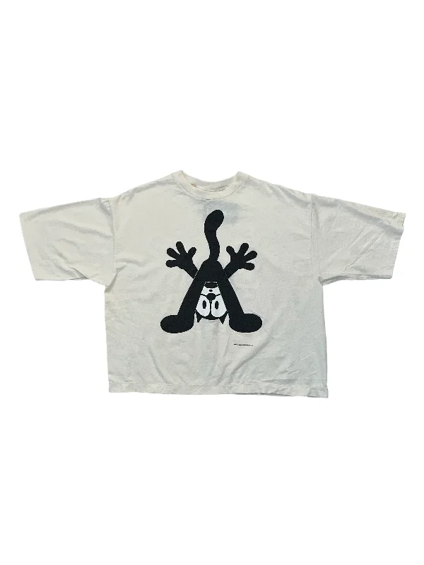 Felix the Cat T-Shirt Mesh Blend Leather Blend Suede Blend