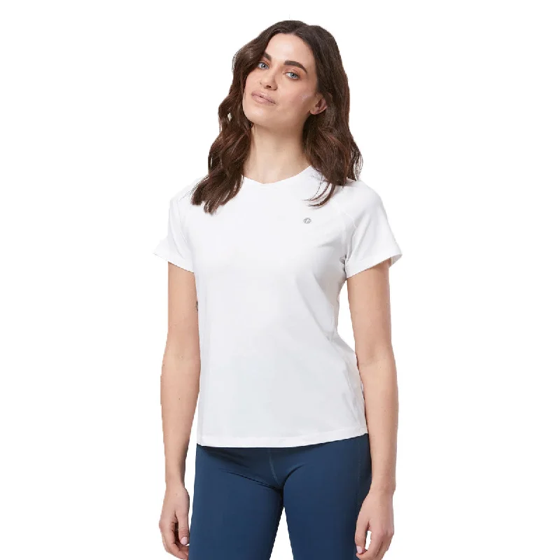 Gym+Coffee Relentless Tee - Womens - White Elasticated Padded Insulated