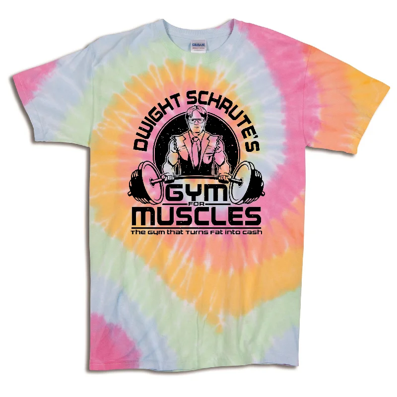 Gym For Muscles - Tie Dye TShirt Faux Fur Fabric Real Fur Fabric Shearling Fabric