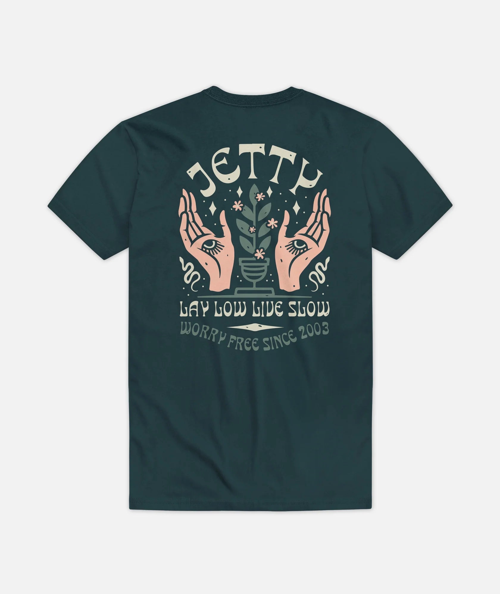 Jetty Aura Atlantic Tee Solid Color Striped Floral