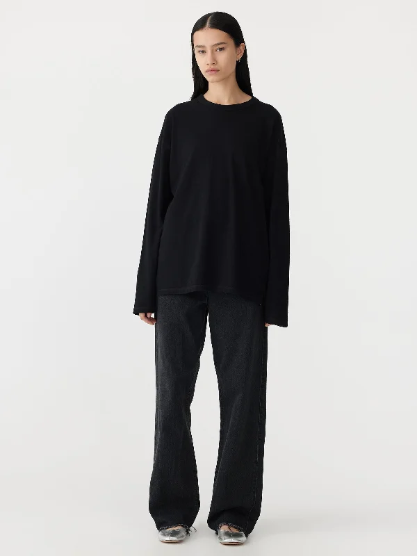 midweight coverstitch long sleeve t.shirt Chenille Brocade Lace