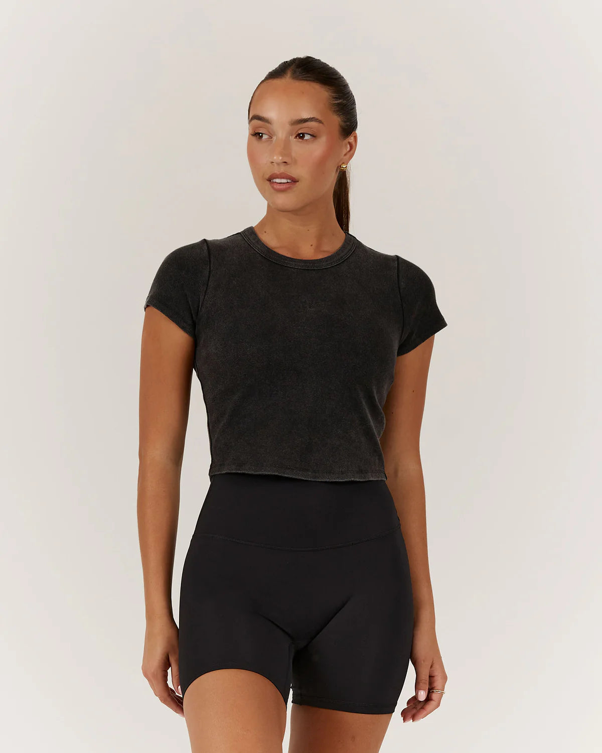 Muscle Republic | Emerson Crop Tee - Black