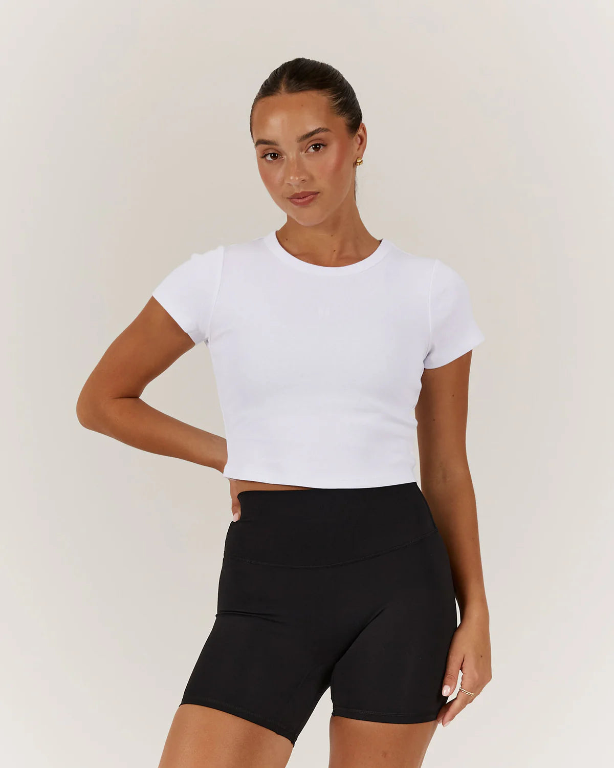 Muscle Republic | Emerson Crop Tee - White